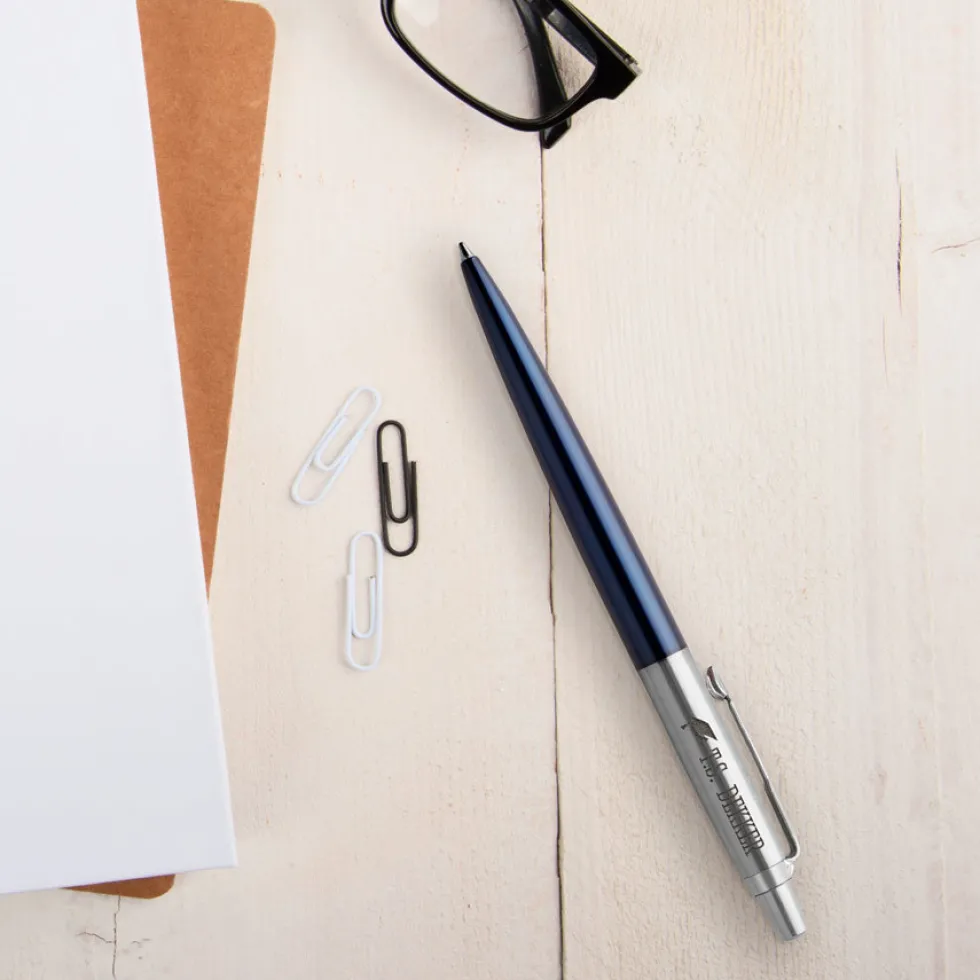 Parker - Jotter - Balpen graveren - Rechts (Blauw)