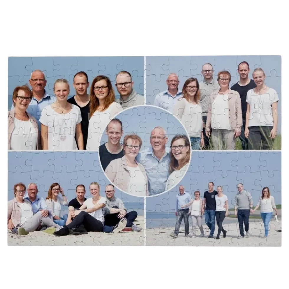 Puzzel met foto groot