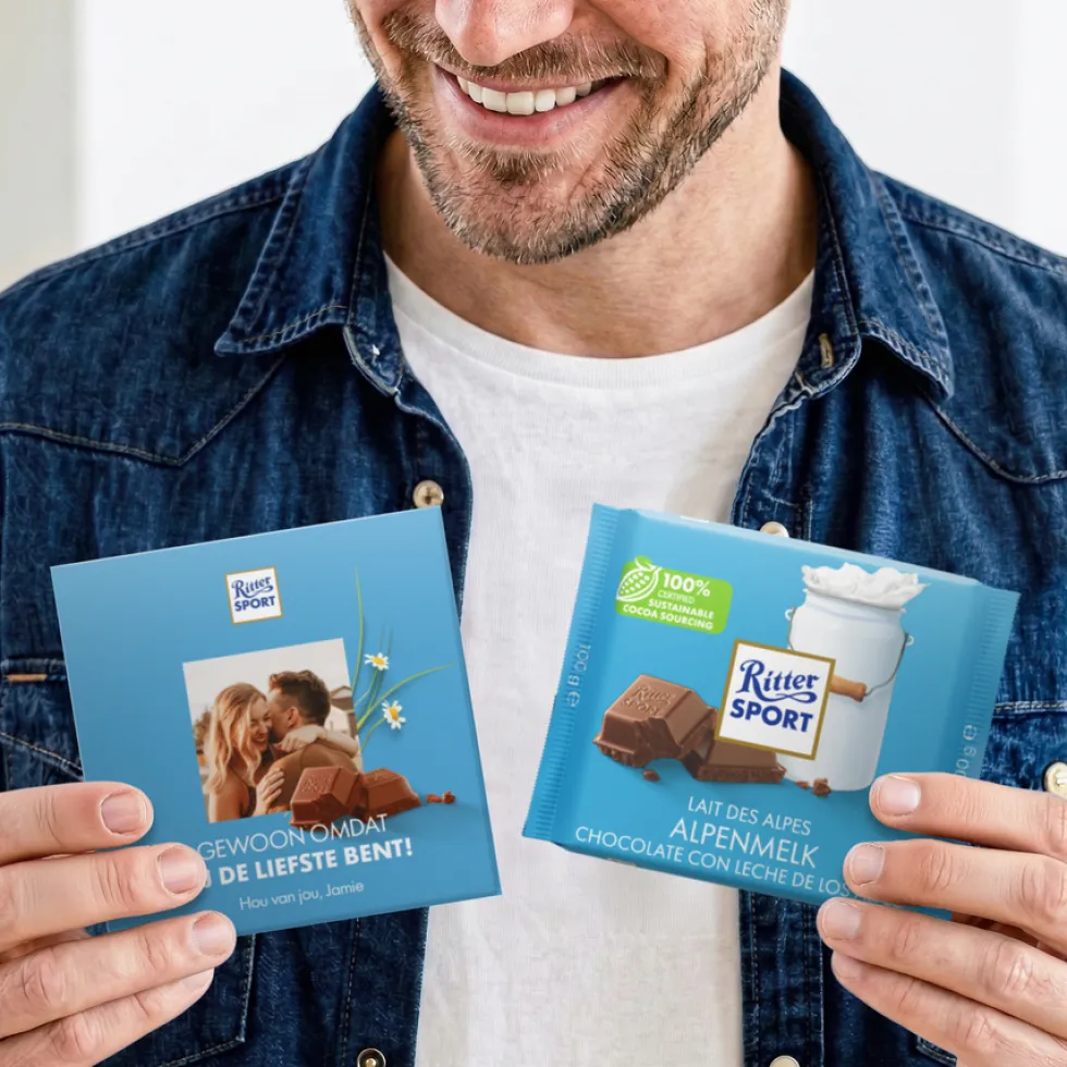 Ritter Sport chocolade personaliseren