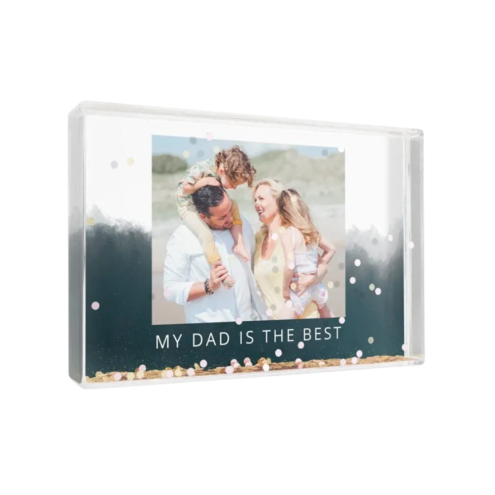 Sneeuwblok personaliseren met foto