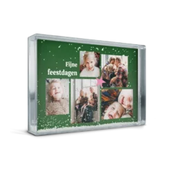 Sneeuwblok personaliseren met foto