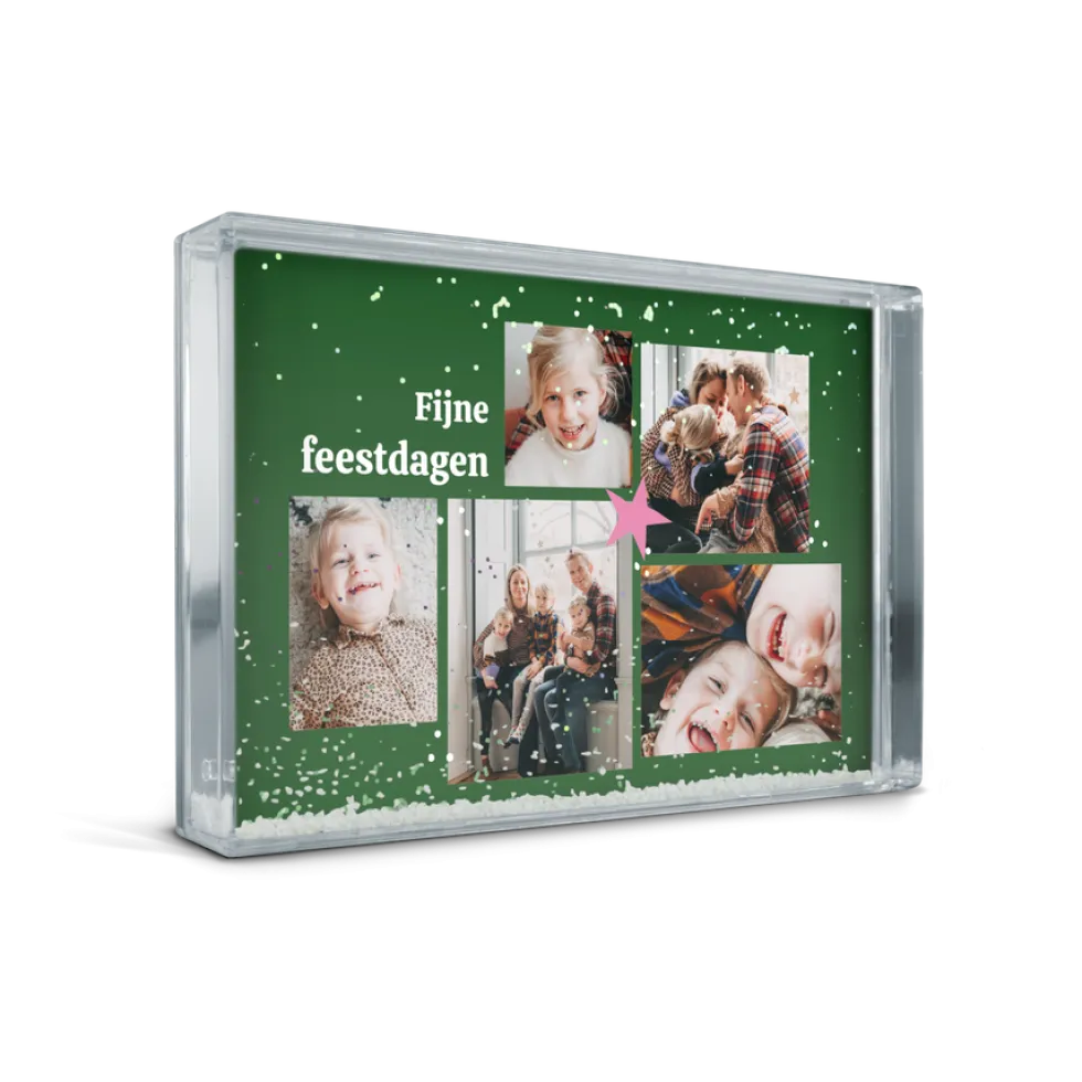 Sneeuwblok personaliseren met foto