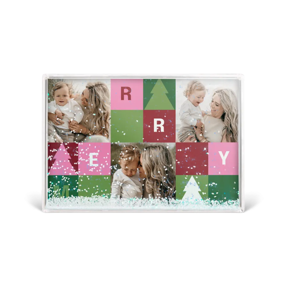 Sneeuwblok personaliseren met foto