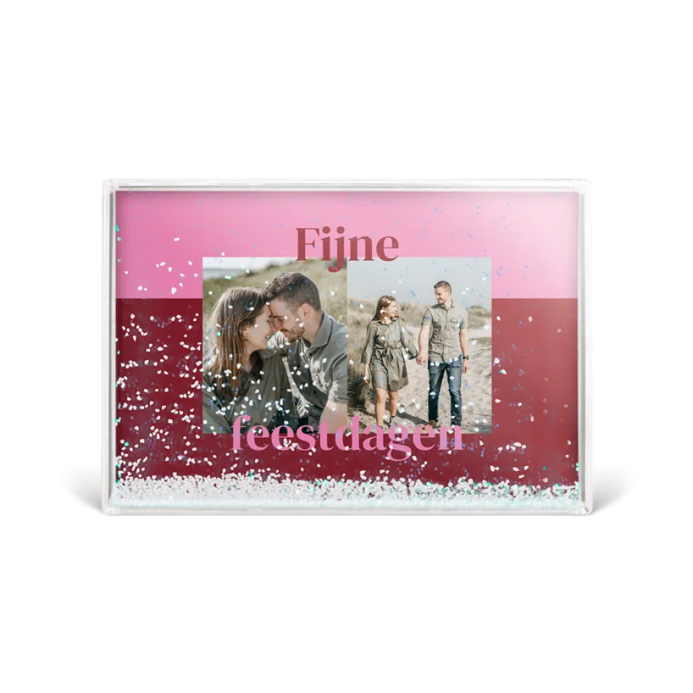 Sneeuwblok personaliseren met foto