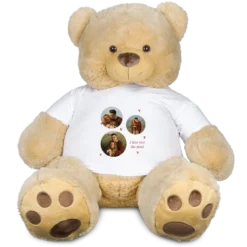 Teddybeer XXL met bedrukt T-shirt