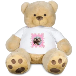 Teddybeer XXL met bedrukt T-shirt