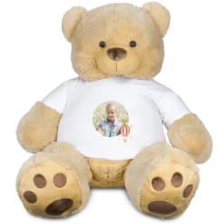 Teddybeer XXL met bedrukt T-shirt