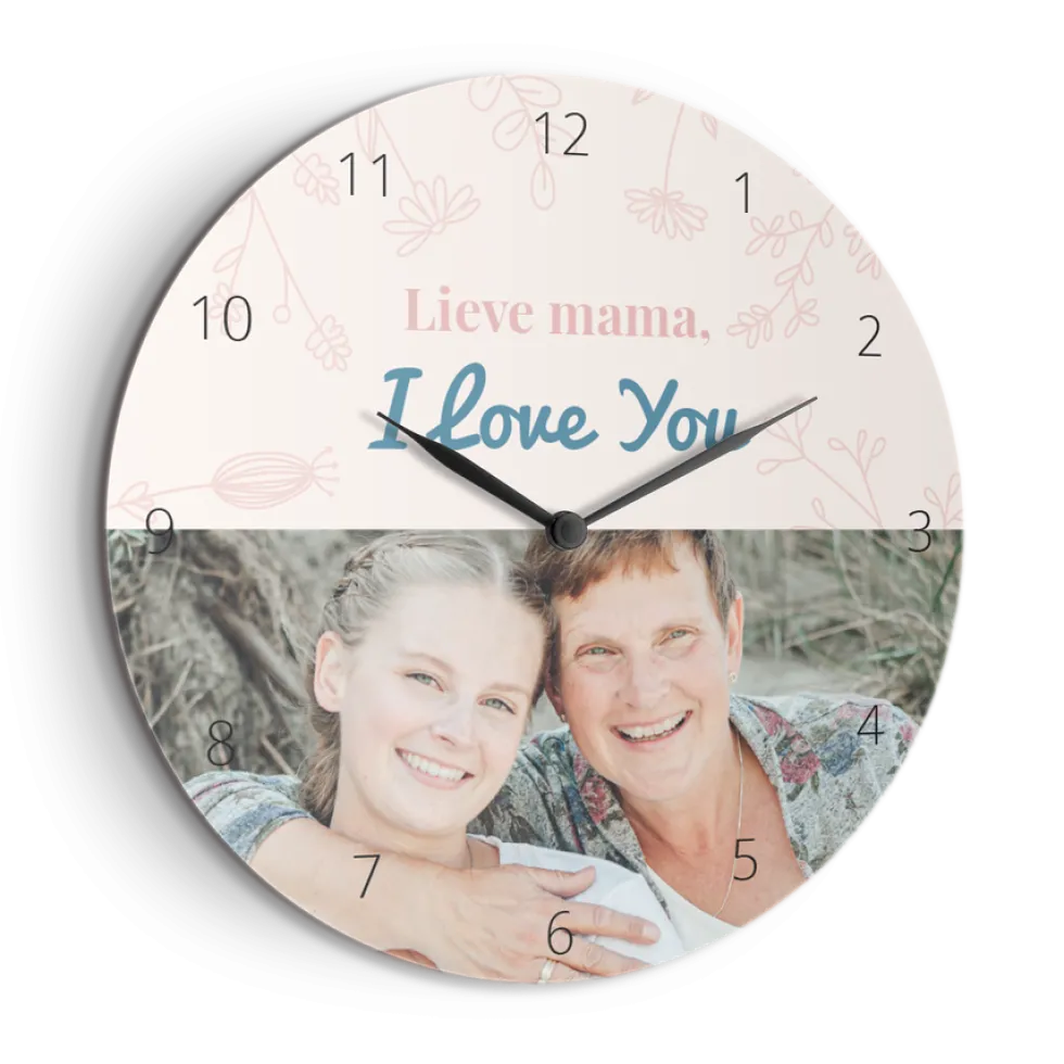 Wandklok met foto
