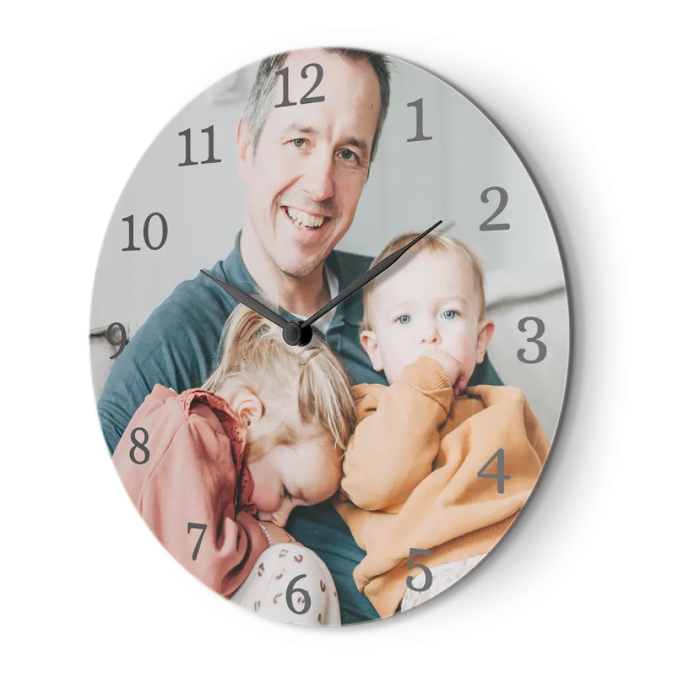 Wandklok met foto