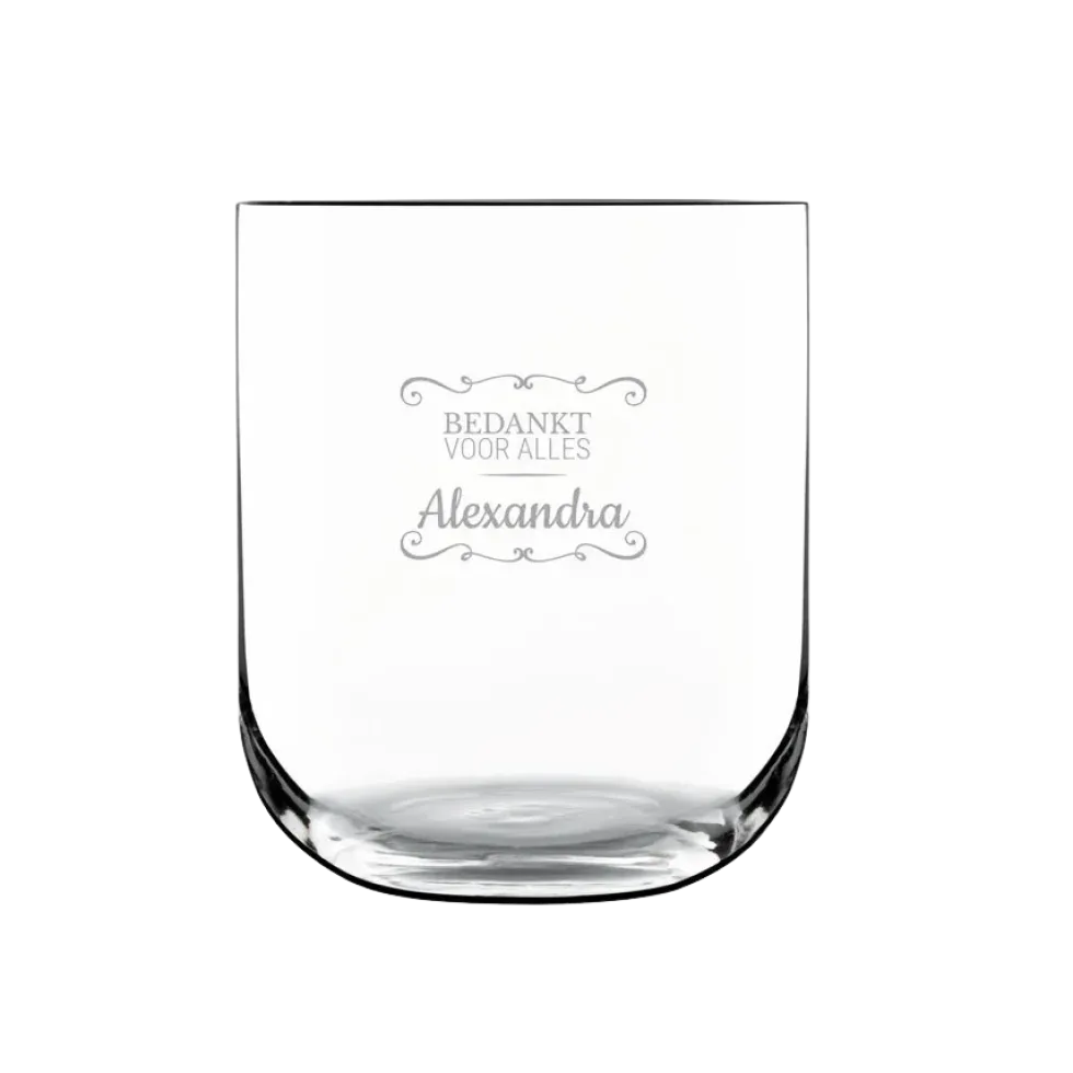 Waterglas deluxe graveren