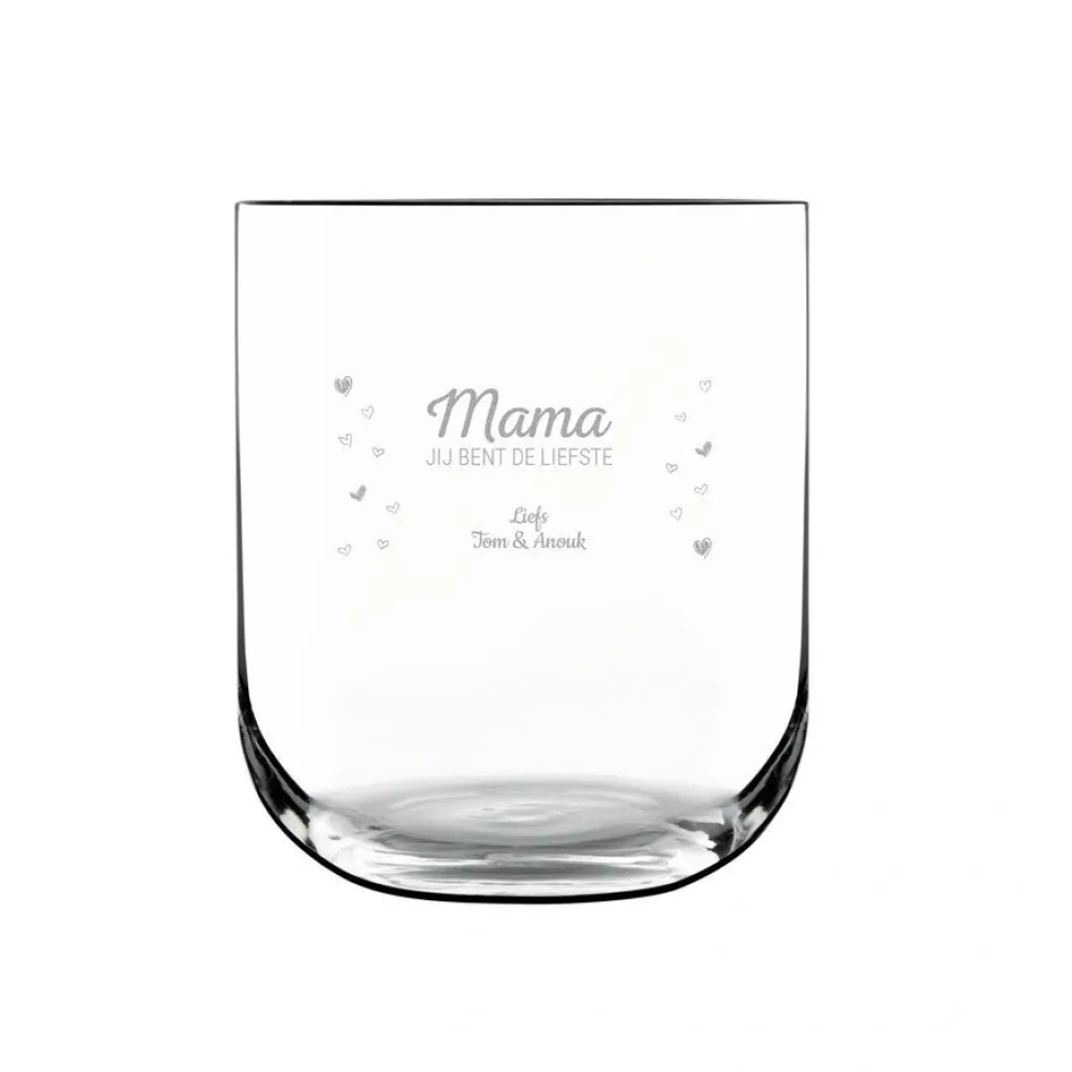 Waterglas deluxe graveren
