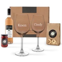 Wijn borrelpakket personaliseren